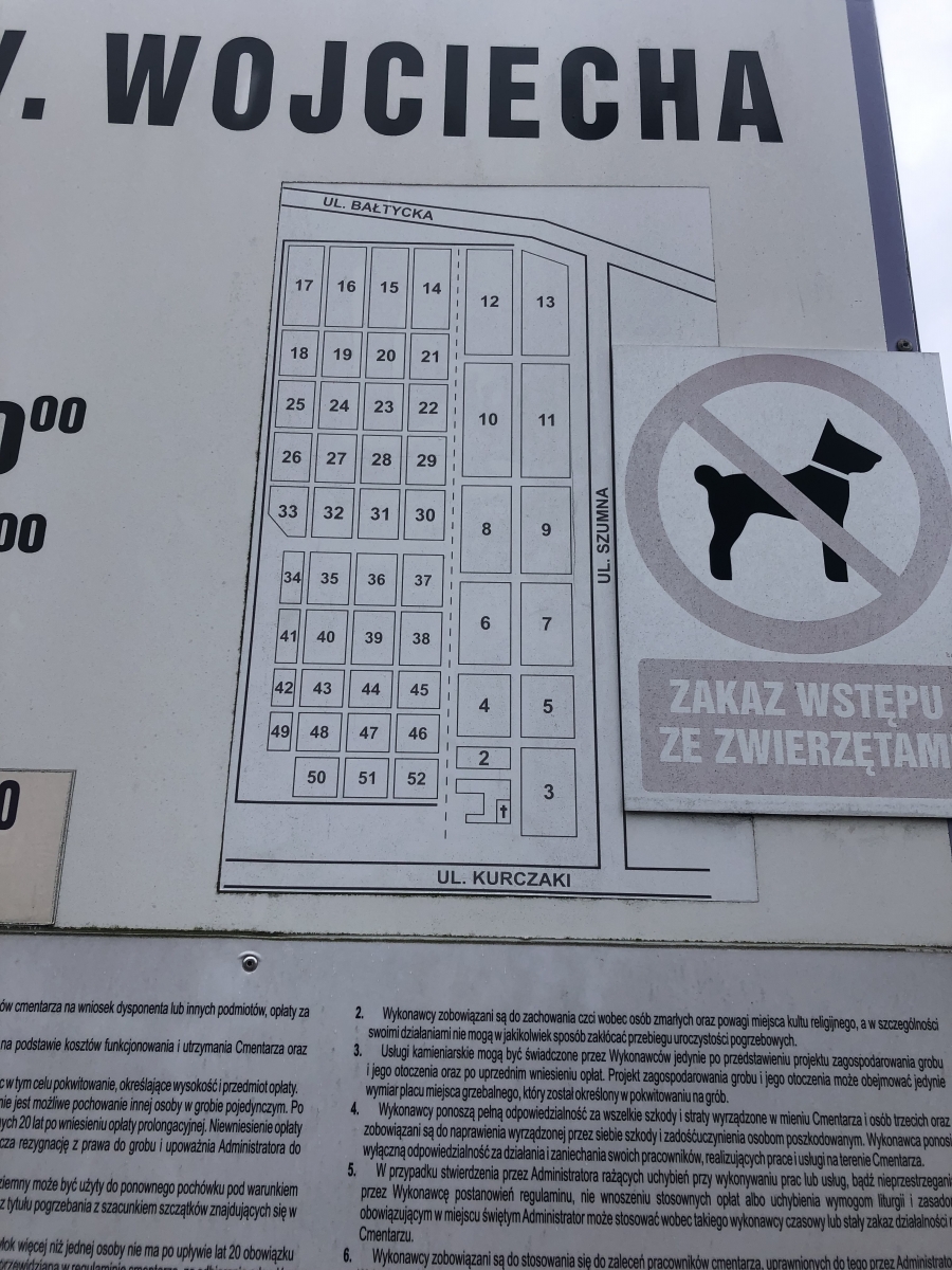 Cmentarz Rzymskokatolicki św. Wojciecha w Łodzi [kliknij i zobacz - mapa]