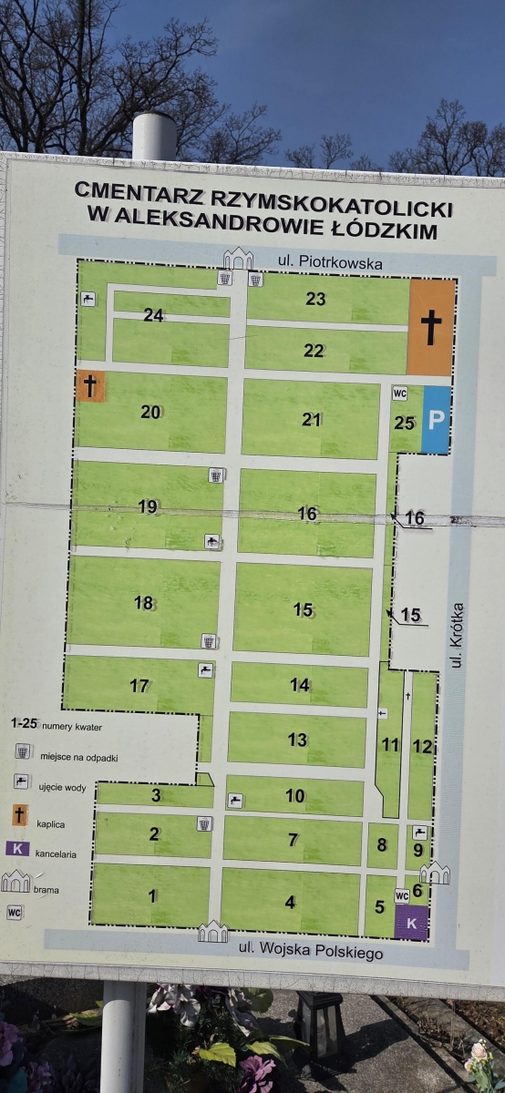 Cmentarz Rzymskokatolicki w Aleksandrowie Łódzkim [kliknij i zobacz - mapa]