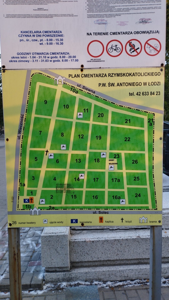 Cmentarz Rzymskokatolicki p. wezw. św. Antoniego [kliknij i zobacz - mapa]