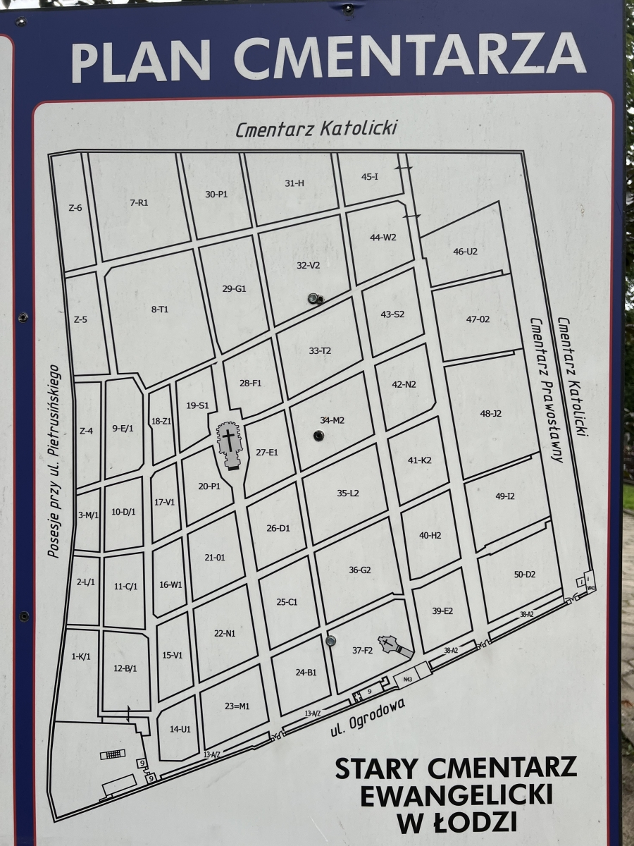 Stary Cmentarz Ewangelicki w Łodzi [kliknij i zobacz - mapa]